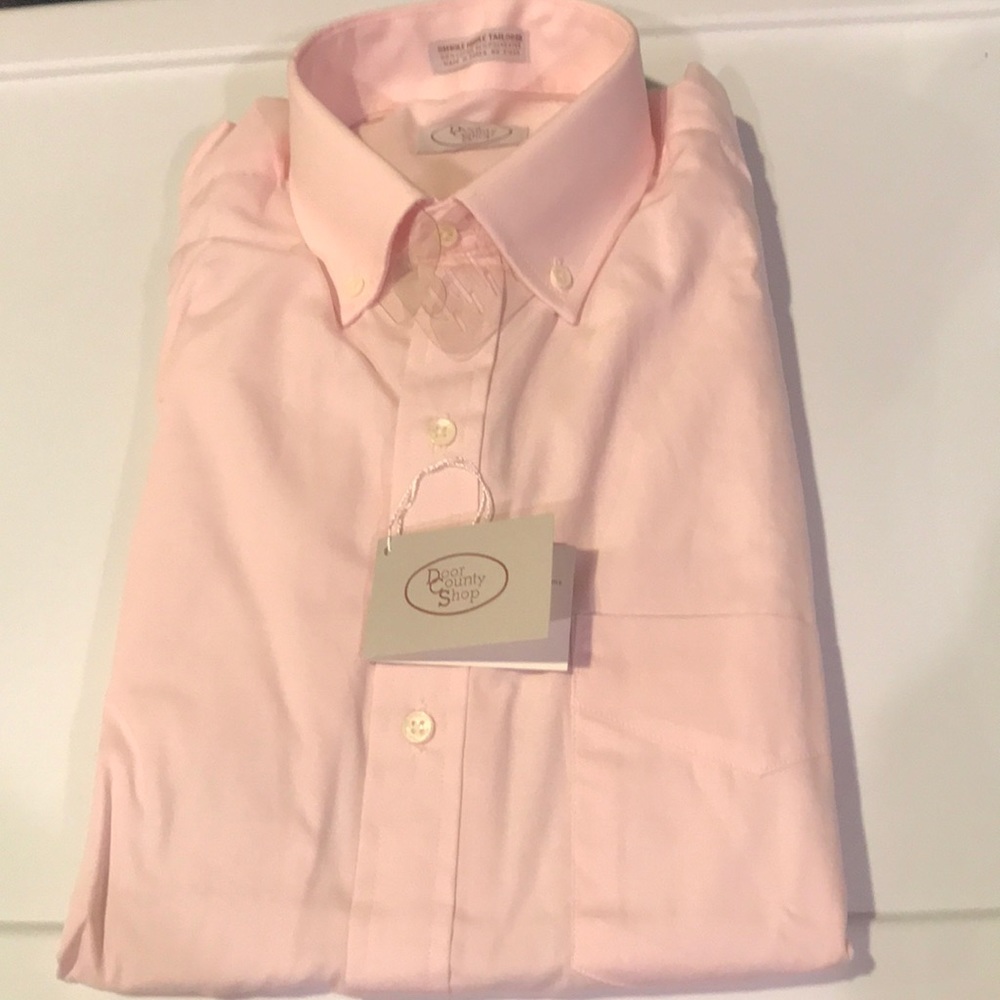 Door County Shop Men’s NWT Pink Dress Shirt
